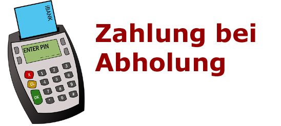 Barzahlung bei Abholung